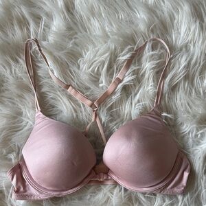 Victoria's Secret front closure racer back Blush Pink Bra